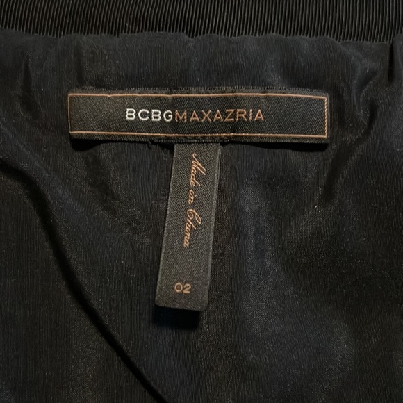 BCBG Max Azria Black Embroidered dress, 2 - Picture 4 of 5